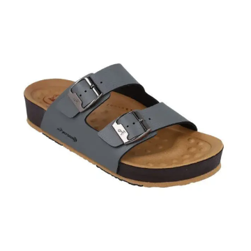 Aerosoft SU6245 Unisex Grey Twin Buckle Comfort Lightweight Casual Flip Flop Sandals
