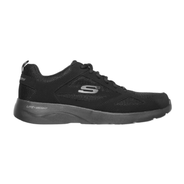Skechers Dynamight 2.0 Black Fallford Lightweight Trainers