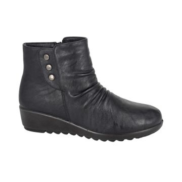 Boulevard L400A Inside Zip/Press Stud Ankle Boot
