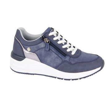 CIPRIATA DELIA L491C 6 Eye Lace/Zip Up Wedge Trainer