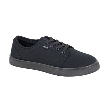 DEK M860A All Black 4 Eye Deck Lace Up Canvas Shoes 