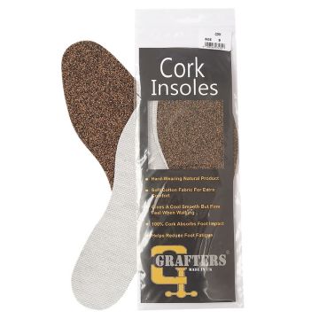 Ladies Cork Insoles Hardwearing 100 Procent Natural Cork SUINCORKL