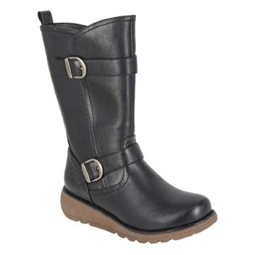 CIPRIATA ARCISA L741A Twin Buckle Inside Zip Mid-Length Boot