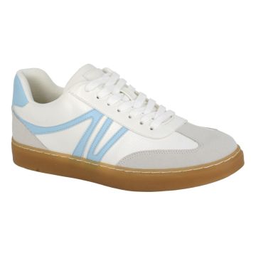 Cipriata REDA L630GC White Lace Up Platform Glamour Trainer