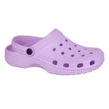 DEK L688LC Lilac Perforated Swing Bar Clog Summer Mules