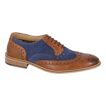 Roamers M461LT 5 Eyelet Wing Cap Brogue Oxford Shoes