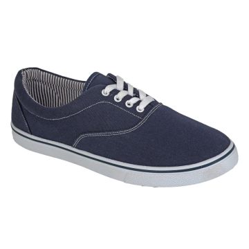 DEK M676C 4 Eye Deck Navy Blue Canvas Shoes