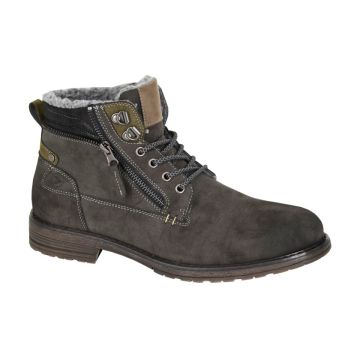 Route 21 M9523F Grey Warmlined Ankle Boot 