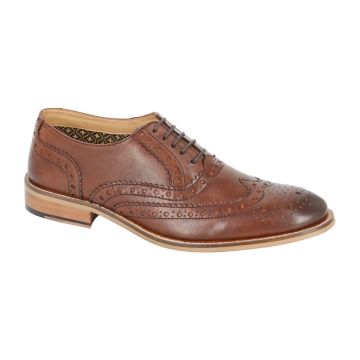 Roamers M9579DB Mens 5 Eyelet Brogue Oxford Shoes