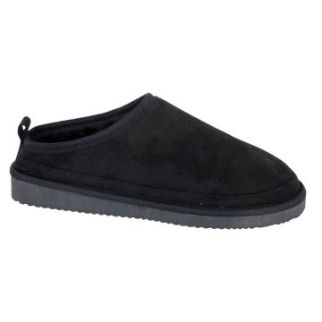 Sleepers DAVID MS409AS Black Microsuede Mule Slippers